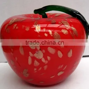 Murano Handicrafts Glass Apple thumbnail-3