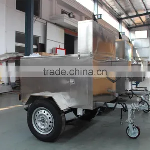 304 Stainless Steel Mobile Hot Dog Cart for Sale thumbnail-4