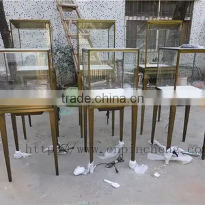 Luxury Store Fixtures Decoration Factory Custom Made Stainless Steel Metal Display Showcase and Stands for Cartier Jewelry thumbnail-1