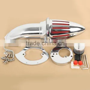 Chrome Aluminum Air Cleaner Kits Intake Filter for Honda VTX1300 VTX 1300 86-12 90 91 thumbnail-1