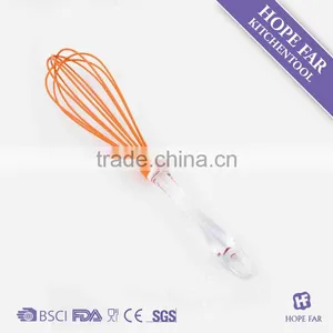 0300210 High Quality 12" Orange Color Silicone Egg Beater thumbnail-1