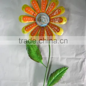 Garden Decoration Flower Stakes Decorative Flower Stake Metal Flower Stake Flower Garden Decoration Stake Flower Pick thumbnail-3
