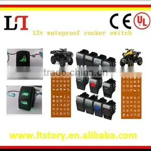 SPST 5 PIN 12V 24V Auto/ Marine LED Light ROCKER SWITCHES thumbnail-1