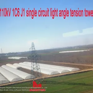MEGATRO 110kV 1C6 J1 Single Circuit Light Angle Tension Tower thumbnail-1