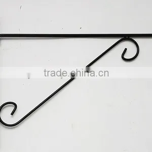 Vintage Pair Cottage Chic Shabby OF Iron Metal Scrolled Garden Shelf Brackets thumbnail-1