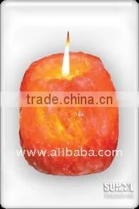 Himalayan Salt Candle Holder Natural Shape thumbnail-1