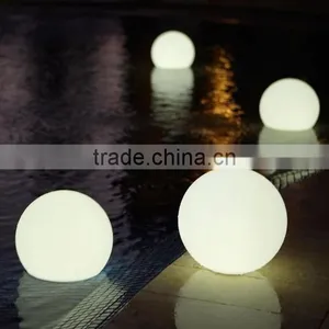 Outdoor Different Size Magic Led Light up Swimming Pool Ball Light/ PE Material Led Waterproof Floating Ball With Hook thumbnail-1