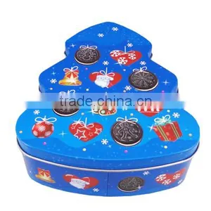 Christmas Chocolate Biscuit Tin Box for Presents thumbnail-1