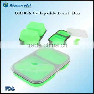 Hot Sale Collapsible Silicone Lunch Box thumbnail-1