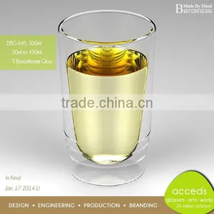 Clear Borosilcate Glass Double Wall Tumbler thumbnail-4