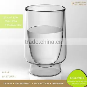 Handmade Dinkware 450Ml Milk Drinking Glass Cup thumbnail-1