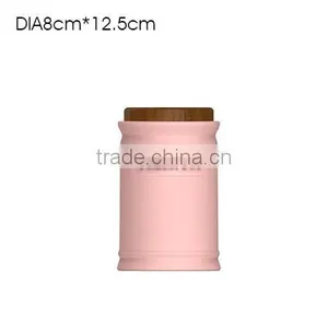 Modern Design Concrete Candle Jar/Cement Candle Jar With Wooden Lid for Home Decor thumbnail-3