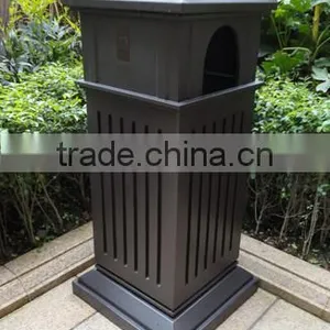 Arlau Steel Iron Square Garbage Bin thumbnail-2