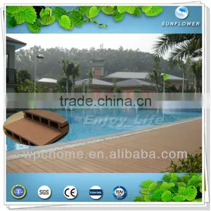 Huzhou 2013 Pop up Easy Installation Wpc Pool Decking Tile thumbnail-1