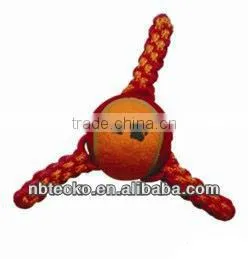 High Quality 3-strand Twisted Cotton Rope Ball Dog Toy thumbnail-1