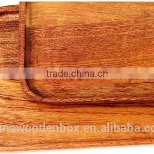 New Creative Handmade Natural Wooden Tray With Low Price thumbnail-5