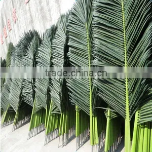 LXY081002 China Manufacturer Decorative Plastic Artificial Palm Tree Leaves thumbnail-1