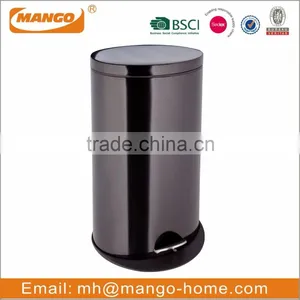 Foot Pedal Oval Metal Recycling Trash Can thumbnail-2