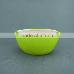 Decorated Ceramic Green Flower Pot thumbnail-2