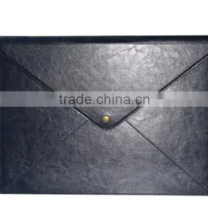 Computer Bag Laptop PU Leather Waterproof Briefcase Rolling Men Laptop Bag thumbnail-3