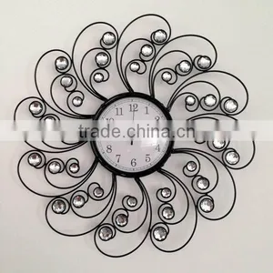 Metal Round Wall Clock With Arcylic thumbnail-1