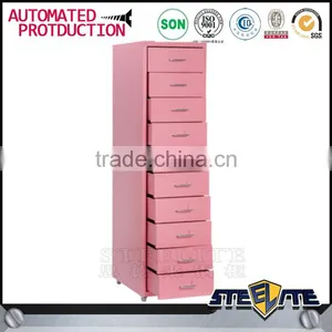 Knock Down Helmer 6 Drawers Tall Chest Pedestal Lateral Steel Filing Cabinet for Sale thumbnail-5