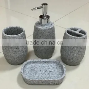 Bathroom Set, Set of FOUR (Gray) thumbnail-1