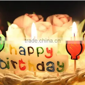 Colourful Character and Balloon Happy Birthday Candle thumbnail-1