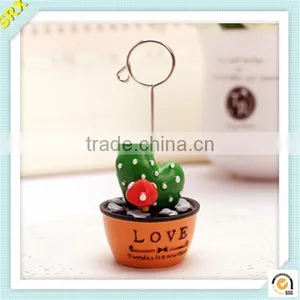 2015 Newest Flowerpot Memo Holder Clip Custom Plastic Memo Clips thumbnail-1
