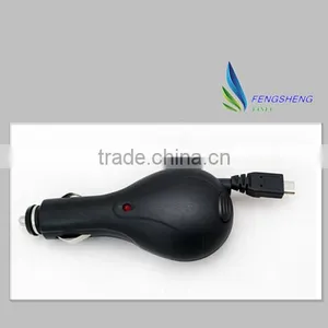 Retractable USB IN-Car Charger for IPhone 4,5&Samsung thumbnail-1