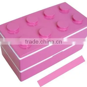 Japanese Food Container Children's Lunch LEGO Type Bento thumbnail-3