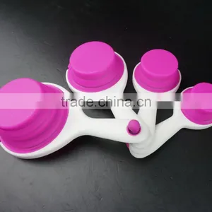 16128 SILICONE MEASURING CUPS SET CUP SPOON KITCHEN TOOL COLLAPSIBLE BAKING COOK thumbnail-6
