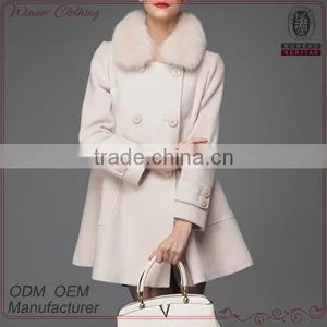 Newest Design Winter Good Quality European Fashion Wear White Coats thumbnail-1