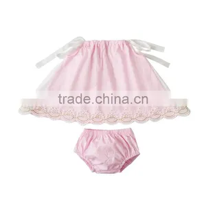Hot Sale Beauty Lace Outfit Girls Boutique Clothing Baby Sets Clothes thumbnail-4