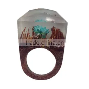 Fashion Forest Natural Wood Resin High-quality Handcraft Ring ,OEM Original Ring Big Brand thumbnail-4