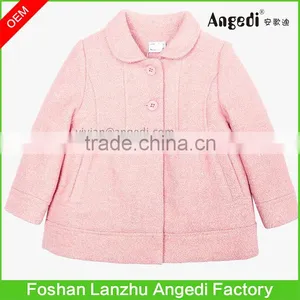 Children Girls Holiday Dress up Winter Xmas Woolen Glitter Overcoat thumbnail-4