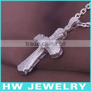 HWMCP1324 Micro Pave Setting Iced Out Pendant thumbnail-1