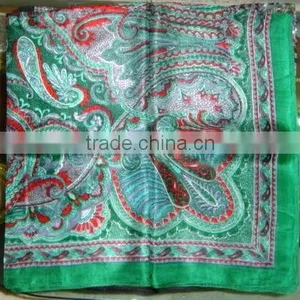100 % SILK PRINTED SCARF thumbnail-1
