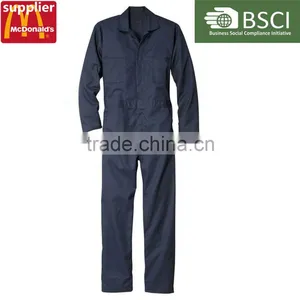 Wholesale Work Wear Clothing Cheap Factory Dark Blue Long Sleeve Coveralls Working Uniforms Clothes for Men Workwear thumbnail-1