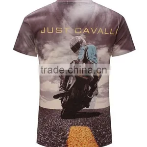 V Neck 3D Printed T-Shirt Men Brand Cotton Mens T Shirts Fashion 2016 Tops Teen Men's Clothing thumbnail-2