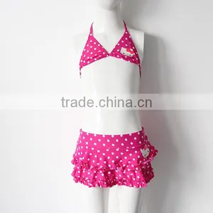 Girls Spots Cute Swimwear thumbnail-5
