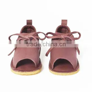 Guangdong Wholesale Shoe Soft Leather Baby Gladiator Sandals thumbnail-3