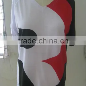 Mens Cotton V-neck T-shirts FR001 thumbnail-3