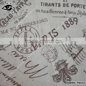 Wholesale Fabric Paris Post Mark Pattern Fabrics For Househould Decoration thumbnail-1