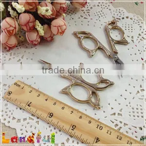 Stainless Antique Zakka Embroidery Gold Butterfly Sewing Scissors thumbnail-5