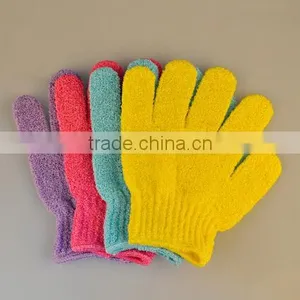 High Quality Nylon Exfoliating Bathing Gloves SPA Massage Shower Gloves for Promotion in 2017 thumbnail-1