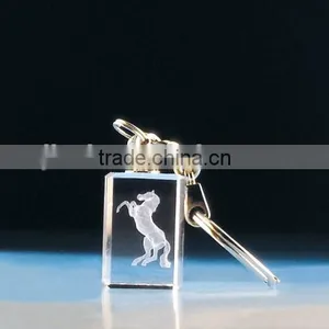 Luxury 3D Personalized Engraving Crystal Keychain thumbnail-3