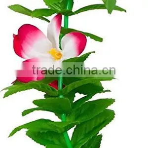 Hawaii Flower Necklaces Hula Lei Garland For Party Dance Plumeria Flower Lei Leaf Shape thumbnail-3