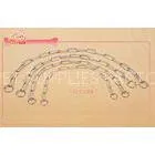 Excellent Strength Chain Dog Training Collar With Two O-Rings For Leash thumbnail-1