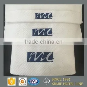 Various Dobby Design Cotton White Towels With Single Loop thumbnail-2